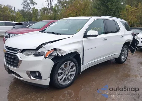 2021 Chevrolet Traverse Awd Premier из США, поврежденный, VIN 1GNEVKKW9MJ260988